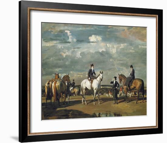 Why Weren't You Out Yesterday?-Sir Alfred Munnings-Framed Premium Giclee Print