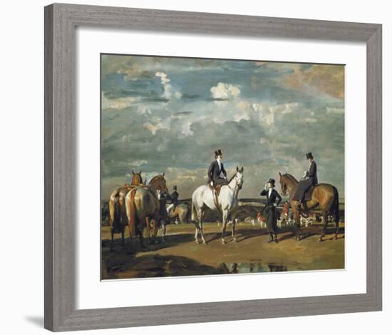 Why Weren't You Out Yesterday?-Sir Alfred Munnings-Framed Premium Giclee Print