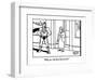 "Why, yes, I do have buns of steel." - New Yorker Cartoon-Bruce Eric Kaplan-Framed Premium Giclee Print