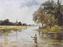 Trout Fishing on the Itchen Hampshire-Whymper-Premium Photographic Print