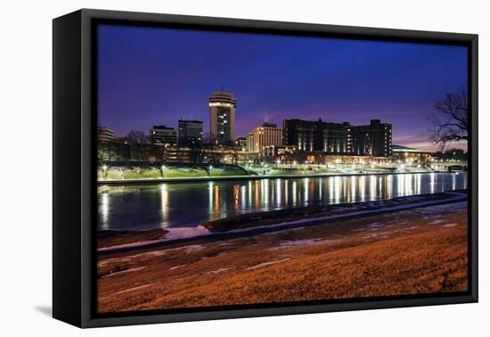 Wichita, Kansas - Downtown-benkrut-Framed Premier Image Canvas