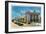 Wichita, Kansas - Exterior View of Union Station-Lantern Press-Framed Art Print