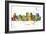 Wichita Kansas Skyline MCLR 1-Marlene Watson-Framed Giclee Print