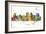 Wichita Kansas Skyline MCLR 1-Marlene Watson-Framed Giclee Print