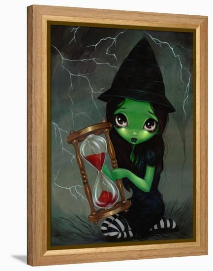 Wicked Witch and Her Hourglass-Jasmine Becket-Griffith-Framed Stretched Canvas