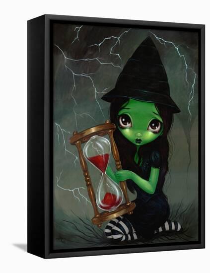 Wicked Witch and Her Hourglass-Jasmine Becket-Griffith-Framed Stretched Canvas