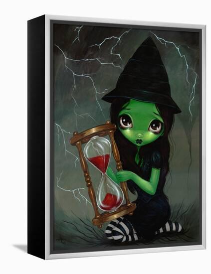 Wicked Witch and Her Hourglass-Jasmine Becket-Griffith-Framed Stretched Canvas