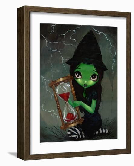 Wicked Witch and Her Hourglass-Jasmine Becket-Griffith-Framed Art Print