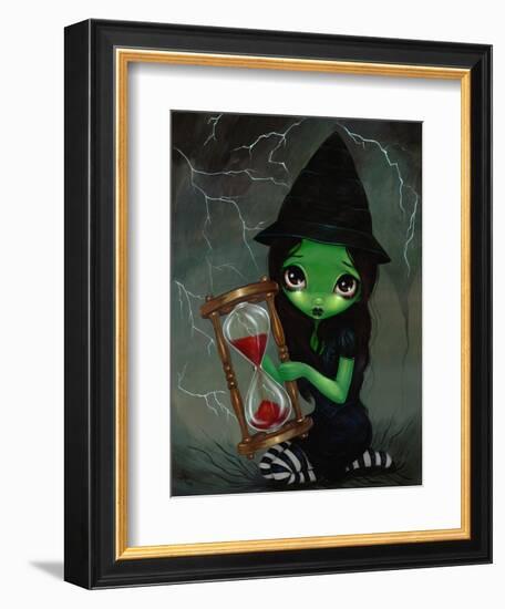 Wicked Witch and Her Hourglass-Jasmine Becket-Griffith-Framed Art Print