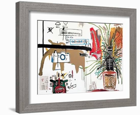 Wicker, 1984-Jean-Michel Basquiat-Framed Giclee Print