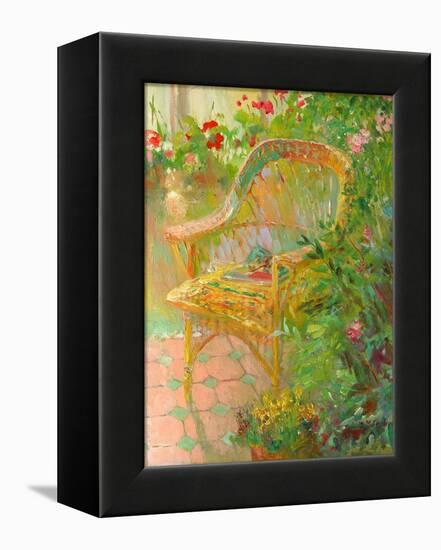 Wicker Chair, 2000-William Ireland-Framed Premier Image Canvas