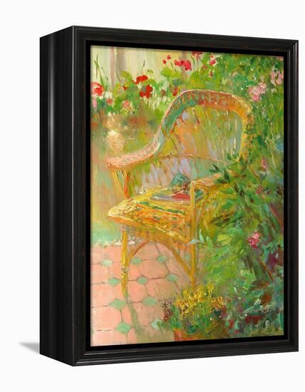 Wicker Chair, 2000-William Ireland-Framed Premier Image Canvas