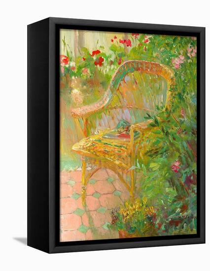 Wicker Chair, 2000-William Ireland-Framed Premier Image Canvas