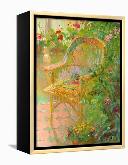 Wicker Chair, 2000-William Ireland-Framed Premier Image Canvas