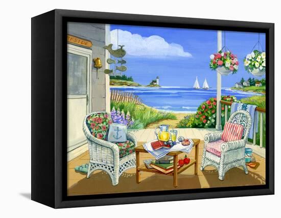 Wicker Porch-Geraldine Aikman-Framed Premier Image Canvas