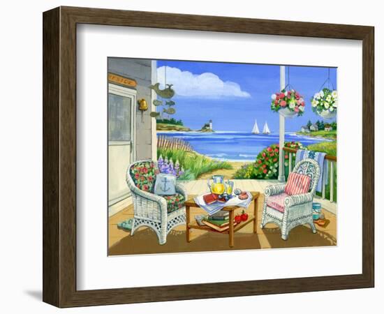 Wicker Porch-Geraldine Aikman-Framed Giclee Print