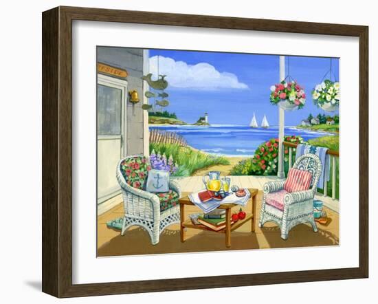 Wicker Porch-Geraldine Aikman-Framed Giclee Print