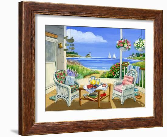 Wicker Porch-Geraldine Aikman-Framed Giclee Print