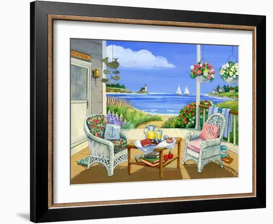 Wicker Porch-Geraldine Aikman-Framed Giclee Print