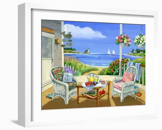 Wicker Porch-Geraldine Aikman-Framed Giclee Print