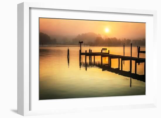 Wicomico River Sunrise II-Alan Hausenflock-Framed Photo