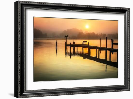 Wicomico River Sunrise II-Alan Hausenflock-Framed Photo