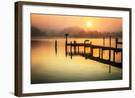 Wicomico River Sunrise II-Alan Hausenflock-Framed Photo