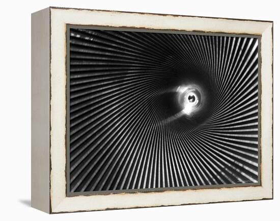 Wide Angle of the Barrel of a 16 Inch Gun-Andreas Feininger-Framed Premier Image Canvas