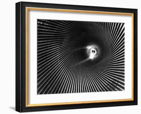 Wide Angle of the Barrel of a 16 Inch Gun-Andreas Feininger-Framed Photographic Print