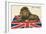 Wide Awake British Lion on Union Jack-null-Framed Art Print