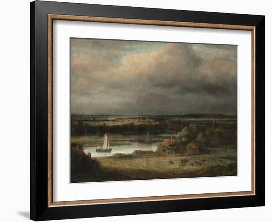 Wide River Landscape, c.1648-49-Phillips de Koninck-Framed Giclee Print