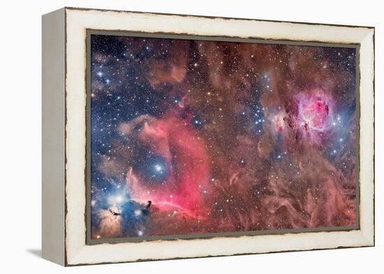 Widefield View of Orion Nebula and Horsehead Nebula-null-Framed Premier Image Canvas