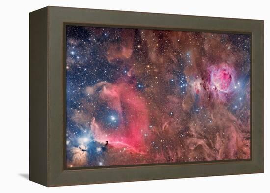 Widefield View of Orion Nebula and Horsehead Nebula-null-Framed Premier Image Canvas