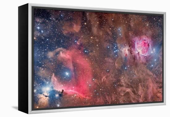 Widefield View of Orion Nebula and Horsehead Nebula-null-Framed Premier Image Canvas