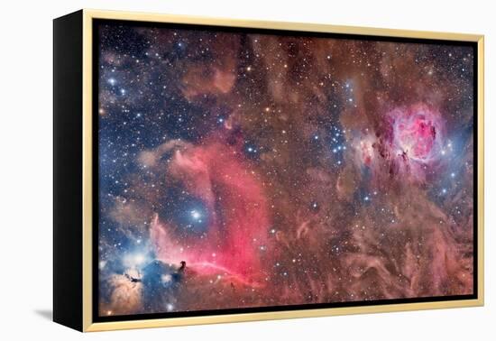 Widefield View of Orion Nebula and Horsehead Nebula-null-Framed Premier Image Canvas