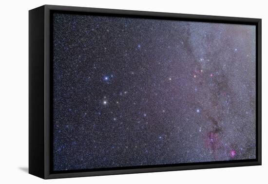 Widefield View of the Gemini Constellation with Nearby Deep Sky Objects-null-Framed Premier Image Canvas