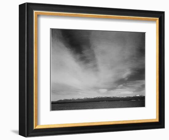 Wider Strip Of Mountains "Yellowstone Lake Yellowstone NP" Wyoming. 1933-1942-Ansel Adams-Framed Art Print