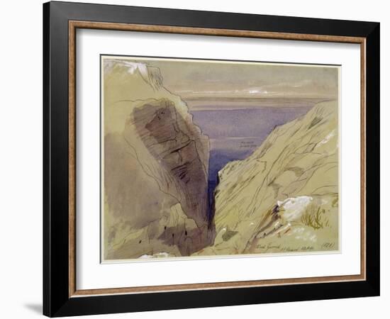 Wied Zurrik, Malta, 10 Am, 11th March-Edward Lear-Framed Giclee Print