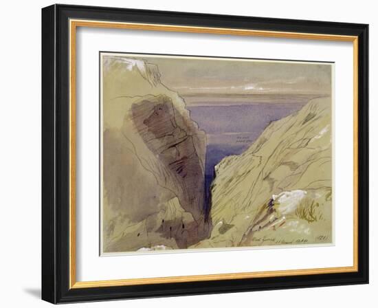 Wied Zurrik, Malta, 10 Am, 11th March-Edward Lear-Framed Giclee Print