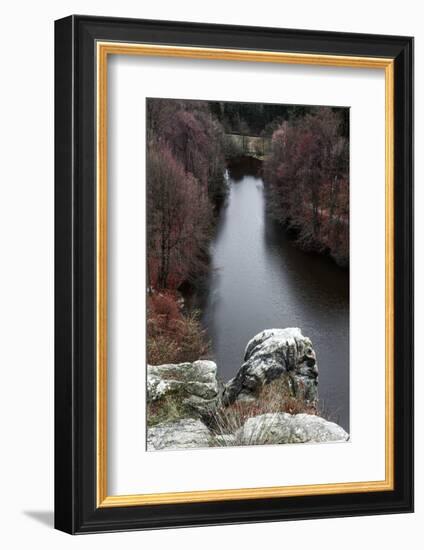 Wiembecke pond at  the Externsteine-By-Framed Photographic Print