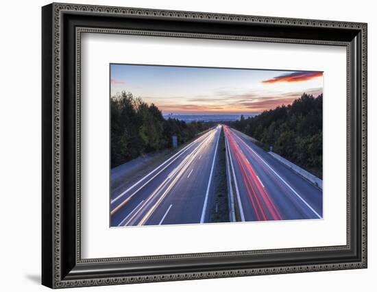 Wiener Au§enring Autobahn A21' (Highway), View from Gie§hŸbl to Vienna, Austria, Europe-Gerhard Wild-Framed Photographic Print