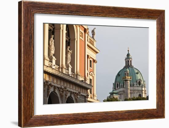 Wiener Musikverein (1866-9) and Karlskirche, Vienna, Austria-Julian Castle-Framed Photo