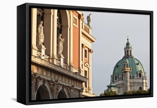 Wiener Musikverein (1866-9) and Karlskirche, Vienna, Austria-Julian Castle-Framed Stretched Canvas