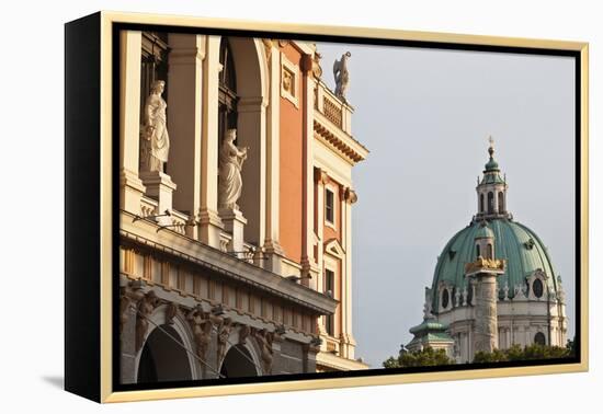 Wiener Musikverein (1866-9) and Karlskirche, Vienna, Austria-Julian Castle-Framed Stretched Canvas