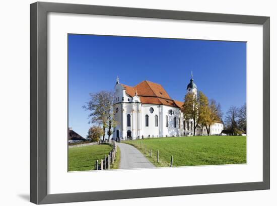 Wieskirche Near Steingaden, Allgau, Bavaria, Germany, Europe-Markus Lange-Framed Photographic Print