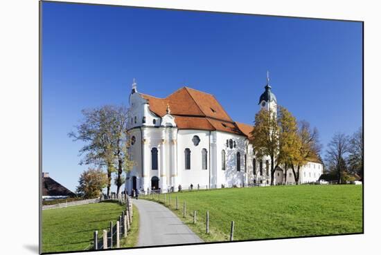 Wieskirche Near Steingaden, Allgau, Bavaria, Germany, Europe-Markus Lange-Mounted Photographic Print