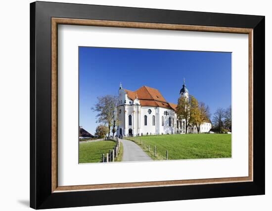 Wieskirche Near Steingaden, Allgau, Bavaria, Germany, Europe-Markus Lange-Framed Photographic Print