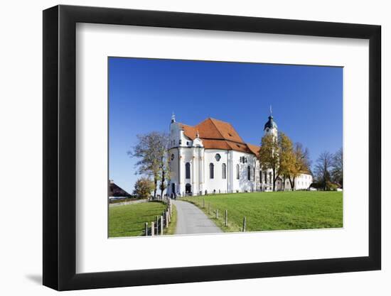 Wieskirche Near Steingaden, Allgau, Bavaria, Germany, Europe-Markus Lange-Framed Photographic Print