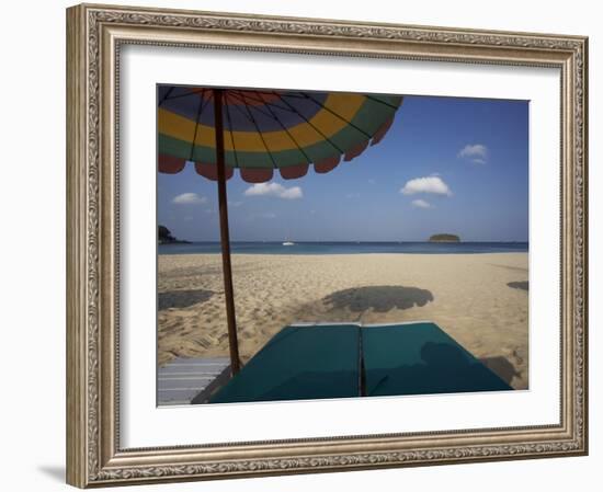 Wiew from a Sunbed, Kata Beach, Phuket, Thailand-Joern Simensen-Framed Photographic Print