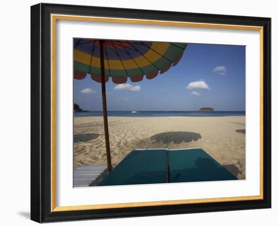 Wiew from a Sunbed, Kata Beach, Phuket, Thailand-Joern Simensen-Framed Photographic Print